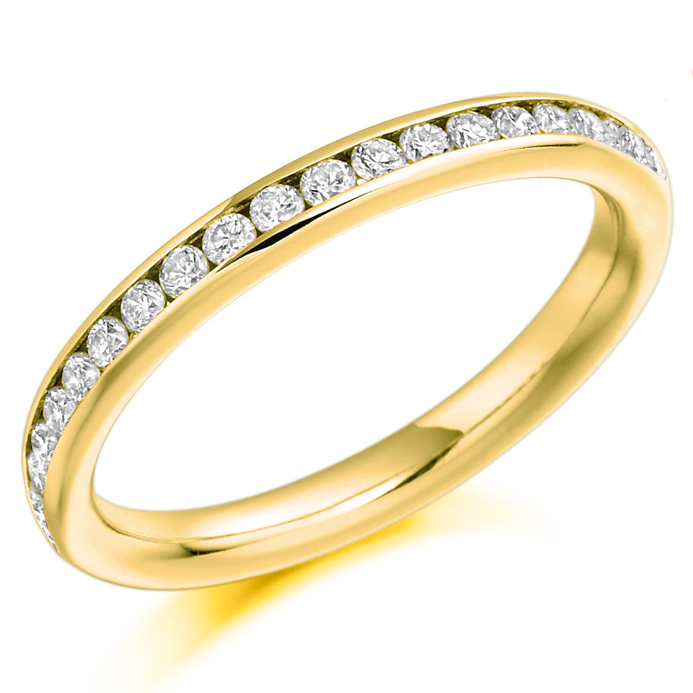 Channel-Set Full Eternity Ring, 0.7ct total in Yellow Gold