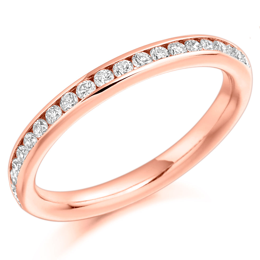 Channel-Set Full Eternity Ring, 0.7ct total in Rose Gold