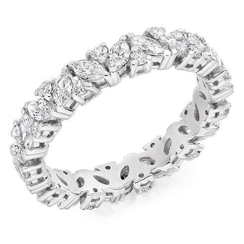 Claw-Set Full Eternity Ring, 1.55ct total