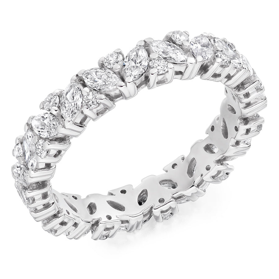 Claw-Set Full Eternity Ring, 1.55ct total