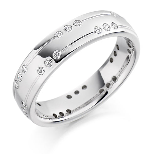Flush-Set Full Eternity Ring, 0.4ct total (FET1345)