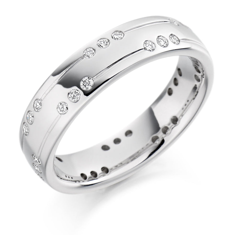 Flush-Set Full Eternity Ring, 0.4ct total (FET1345)