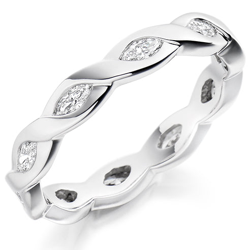 Rubover Diamond Full Eternity Ring, 0.6ct