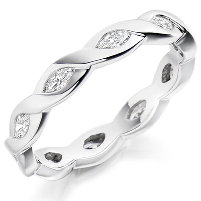 Rubover Diamond Full Eternity Ring, 0.6ct