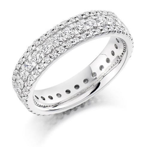 Micro-Claw Full Eternity Ring, 1.6ct total