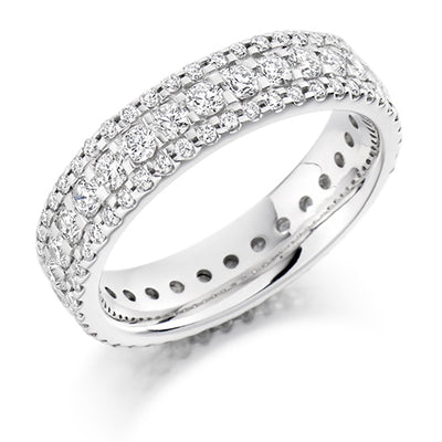 Micro-Claw Full Eternity Ring, 1.6ct total