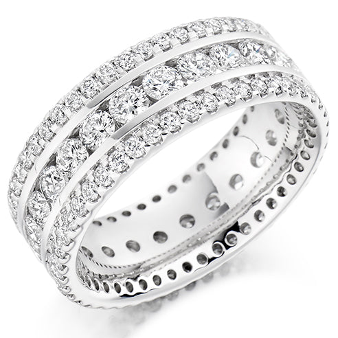 Channel & Micro-Claw Full Eternity Ring, 2.5ct total (FET1358)