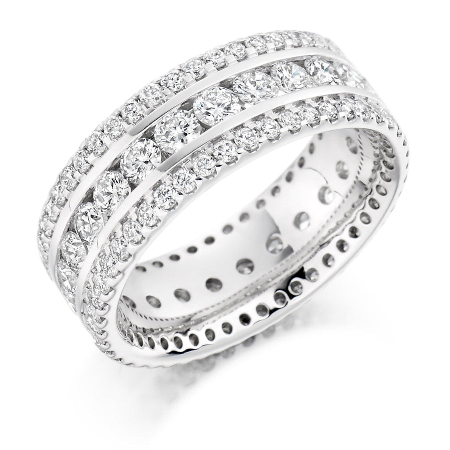Channel & Micro-Claw Full Eternity Ring, 2.5ct total (FET1358)