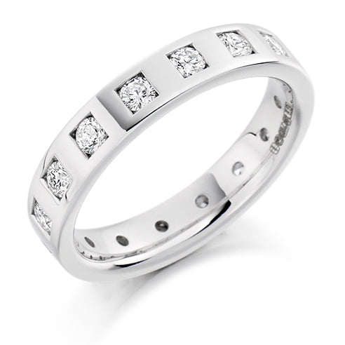 Flush-Set Full Eternity Ring, 0.75ct total