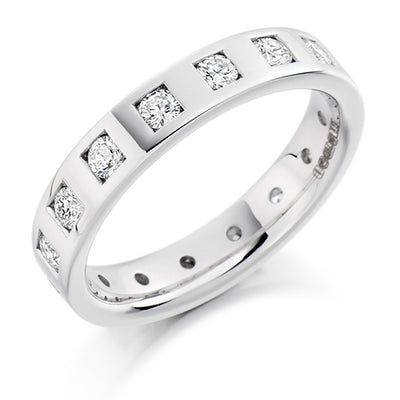 Flush-Set Full Eternity Ring, 0.75ct total