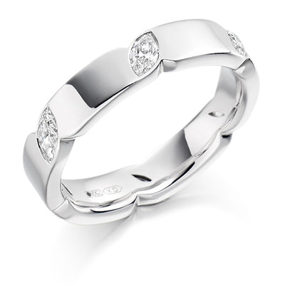 Rubover Full Eternity Ring, 0.62ct total