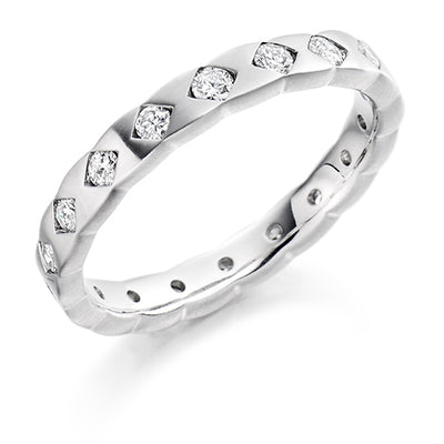 Flush-Set Full Eternity Ring, 0.55ct total
