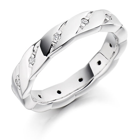 Grain-Set Full Eternity Ring, 0.13ct total