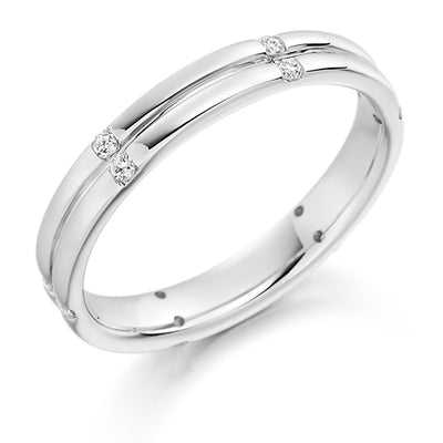 Flush-Set Diamond Full Eternity Ring, 0.13ct