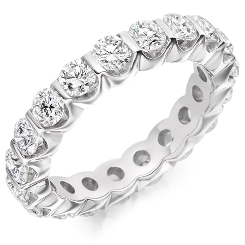 Bar-Set Full Eternity Ring, 2.0ct total (FET1398)
