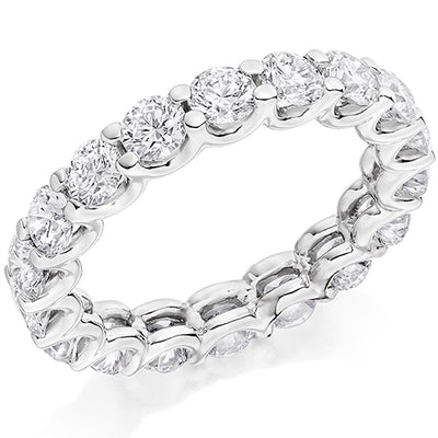 Claw-Set Diamond Full Eternity Ring C, 3.0ct