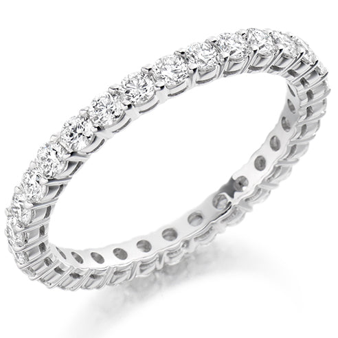 Claw-Set Diamond Full Eternity Ring D, 1.0ct