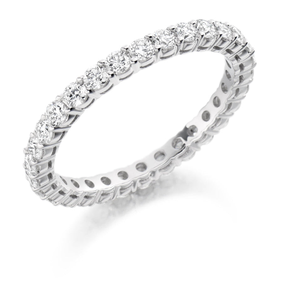 Claw-Set Diamond Full Eternity Ring D, 1.0ct