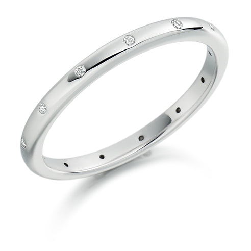 Flush-Set Diamond Full Eternity Ring, 0.06ct