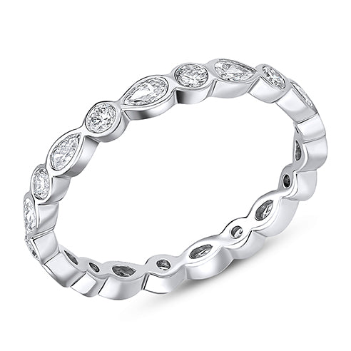 Rubover Diamond Full Eternity Ring, 0.8ct
