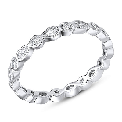Rubover Diamond Full Eternity Ring, 0.8ct