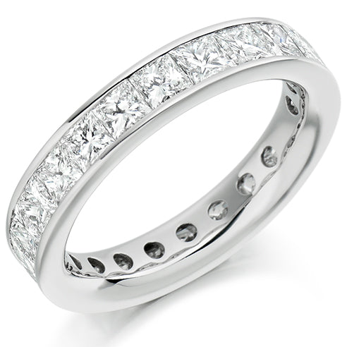 Channel-Set Diamond Full Eternity Ring, 4.0ct