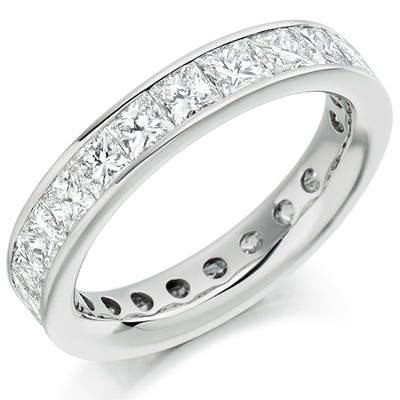 Channel-Set Diamond Full Eternity Ring, 4.0ct