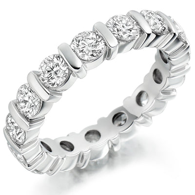 Bar-Set Full Eternity Ring, 3.0ct total (FET1531)