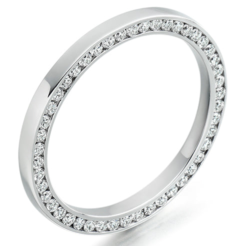 Channel-Set Diamond Full Eternity Ring B, 0.4ct