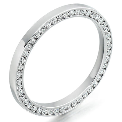 Channel-Set Diamond Full Eternity Ring B, 0.4ct