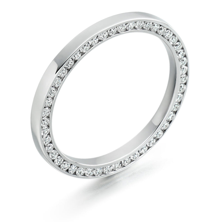 Channel-Set Diamond Full Eternity Ring B, 0.4ct