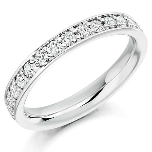 Grain-Set Diamond Full Eternity Ring with Right-Hand B, 1.0ct