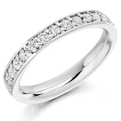 Grain-Set Diamond Full Eternity Ring with Right-Hand B, 1.0ct