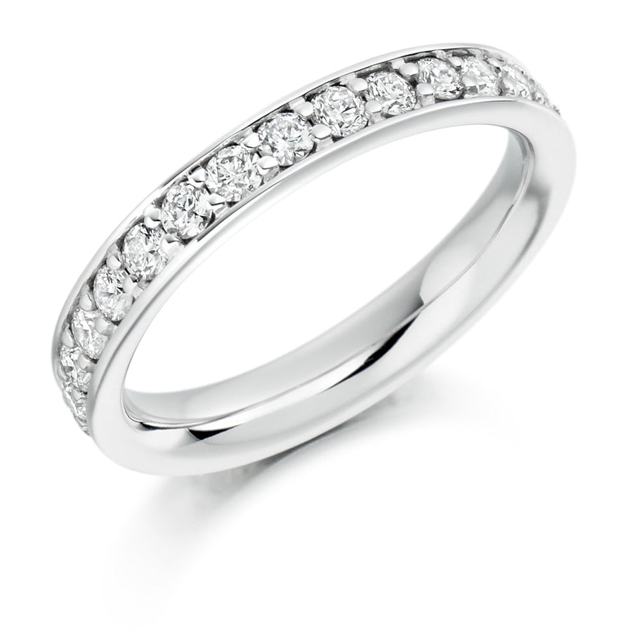Grain-Set Diamond Full Eternity Ring with Right-Hand B, 1.0ct