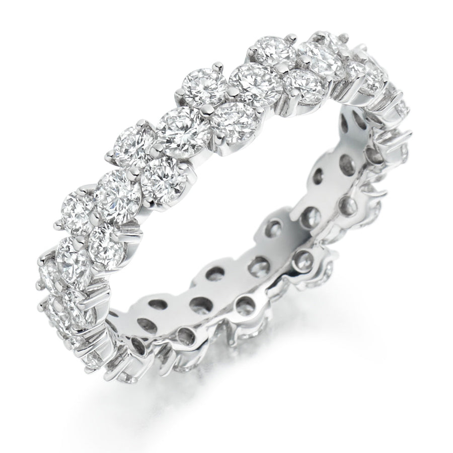 Claw-Set Full Eternity Ring, 2.5ct total