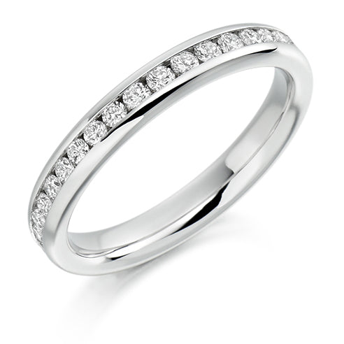 Channel-Set Diamond Full Eternity Ring, 0.75ct
