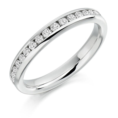 Channel-Set Diamond Full Eternity Ring, 0.75ct