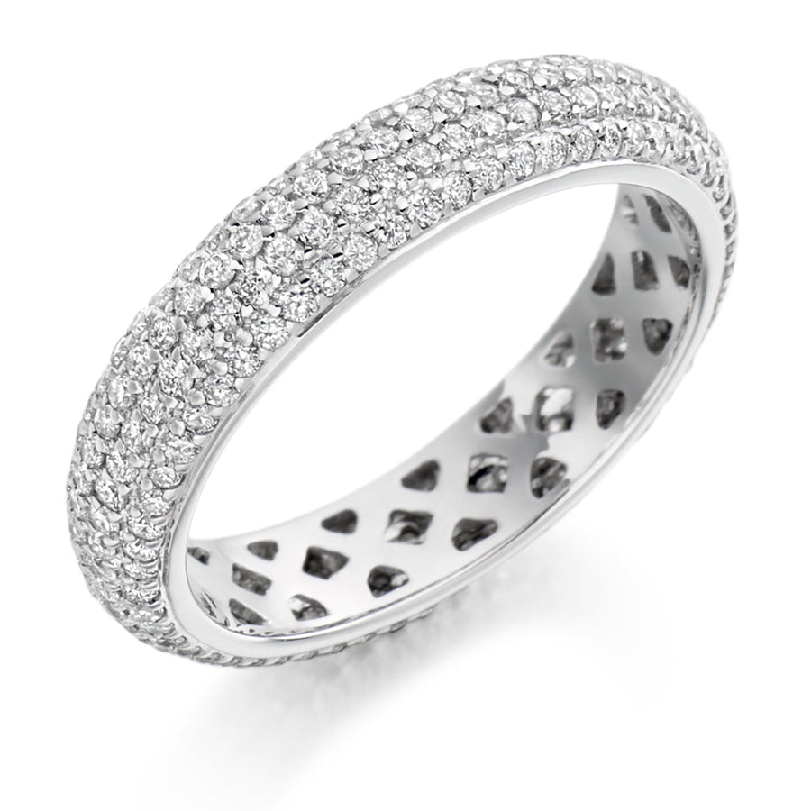 Pavé Diamond Full Eternity Ring, 1.2ct