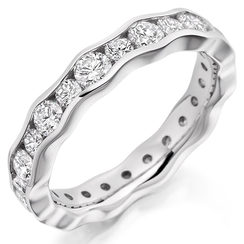 Channel-Set Diamond Full Eternity Ring, 1.9ct