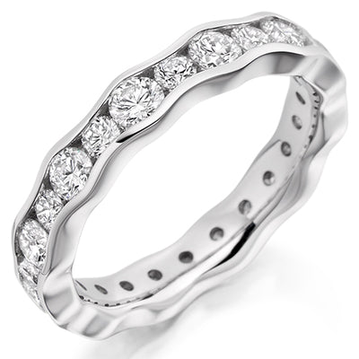 Channel-Set Diamond Full Eternity Ring, 1.9ct
