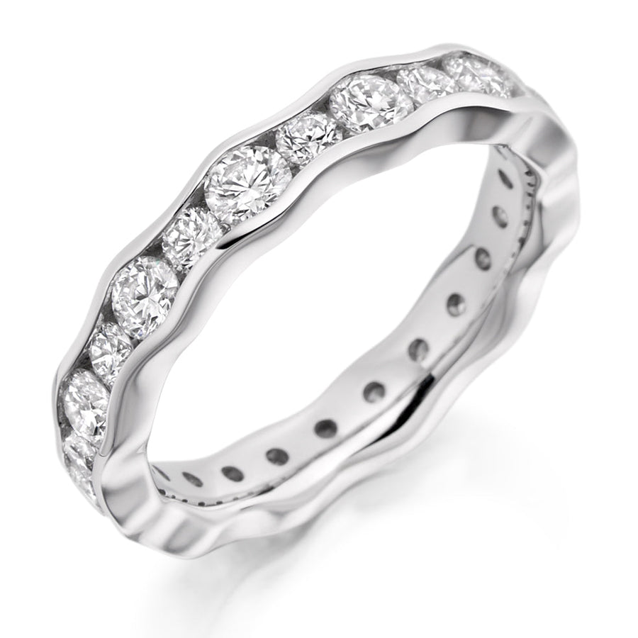 Channel-Set Diamond Full Eternity Ring, 1.9ct