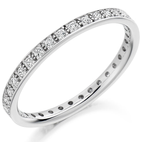 Grain-Set Diamond Full Eternity Ring, 0.4ct