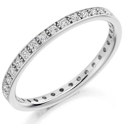 Grain-Set Diamond Full Eternity Ring, 0.4ct