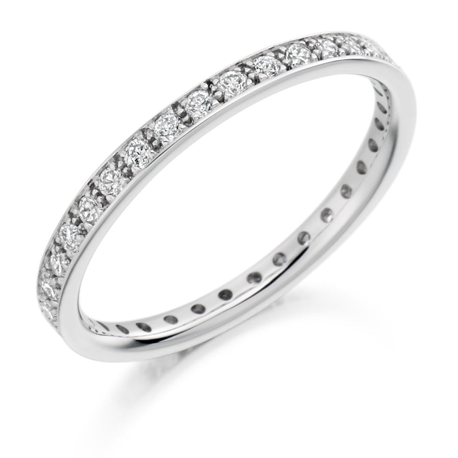 Grain-Set Diamond Full Eternity Ring, 0.4ct