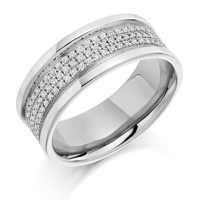 Pavé Diamond Full Eternity Ring, 0.65ct