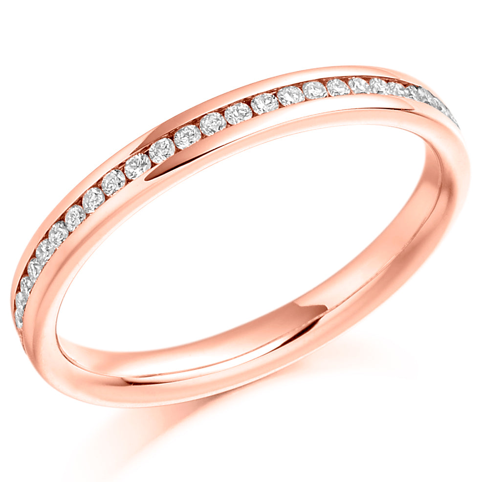 Channel-Set Full Eternity Ring, 0.3ct total in Rose Gold