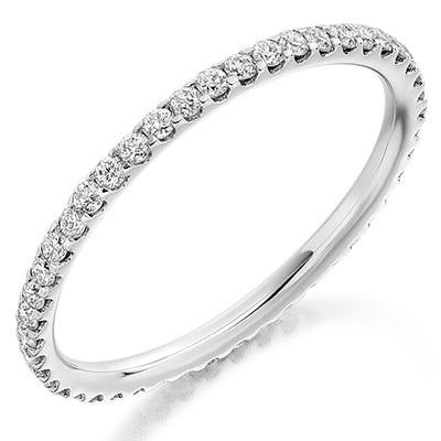 Micro-Claw Diamond Full Eternity Ring, 0.5ct