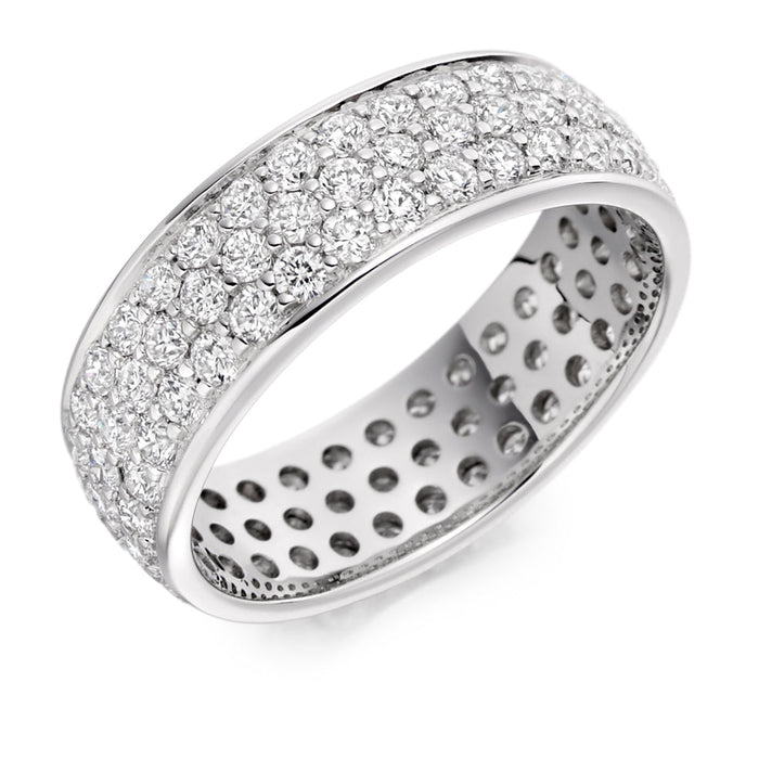 Pavé Diamond Full Eternity Ring, 2.0ct