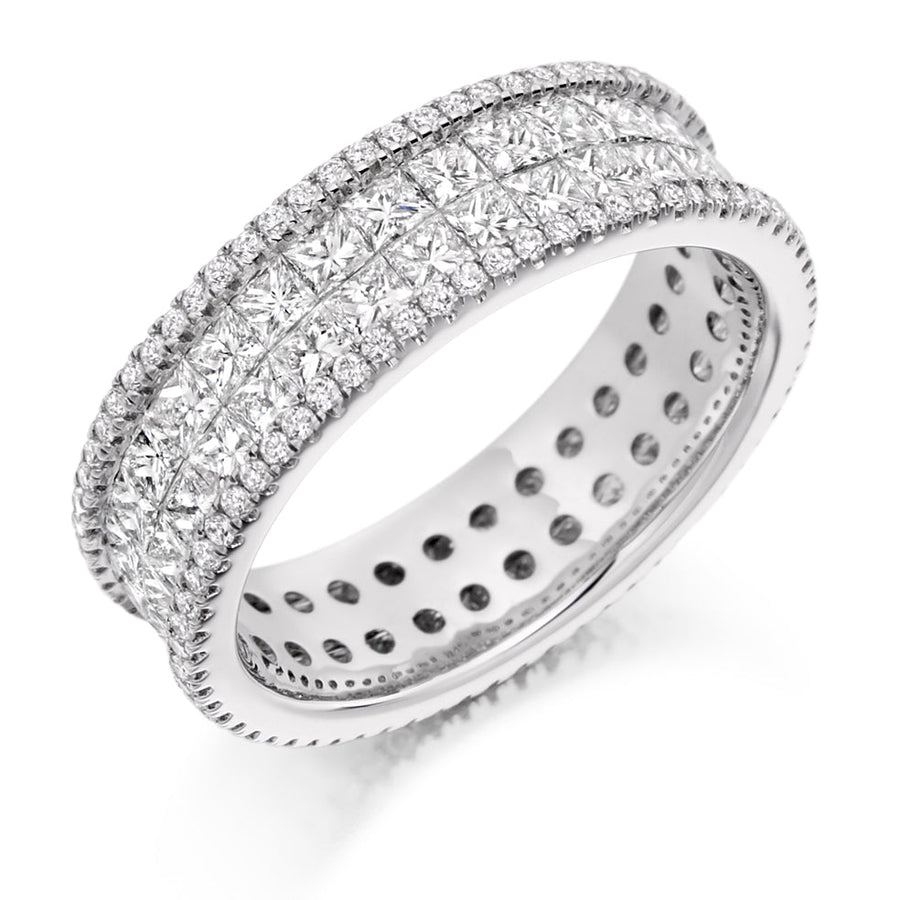 Pavé-Set Full Eternity Ring, 3.2ct total