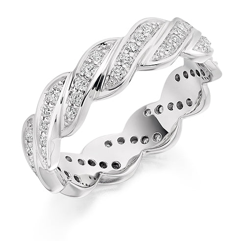 Grain-Set Full Eternity Ring, 0.45ct total (FET1807)